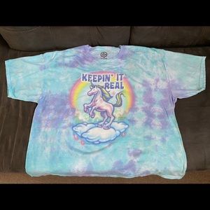 Tie Dye Unicorn Tee shirt 3XL New Without Tags